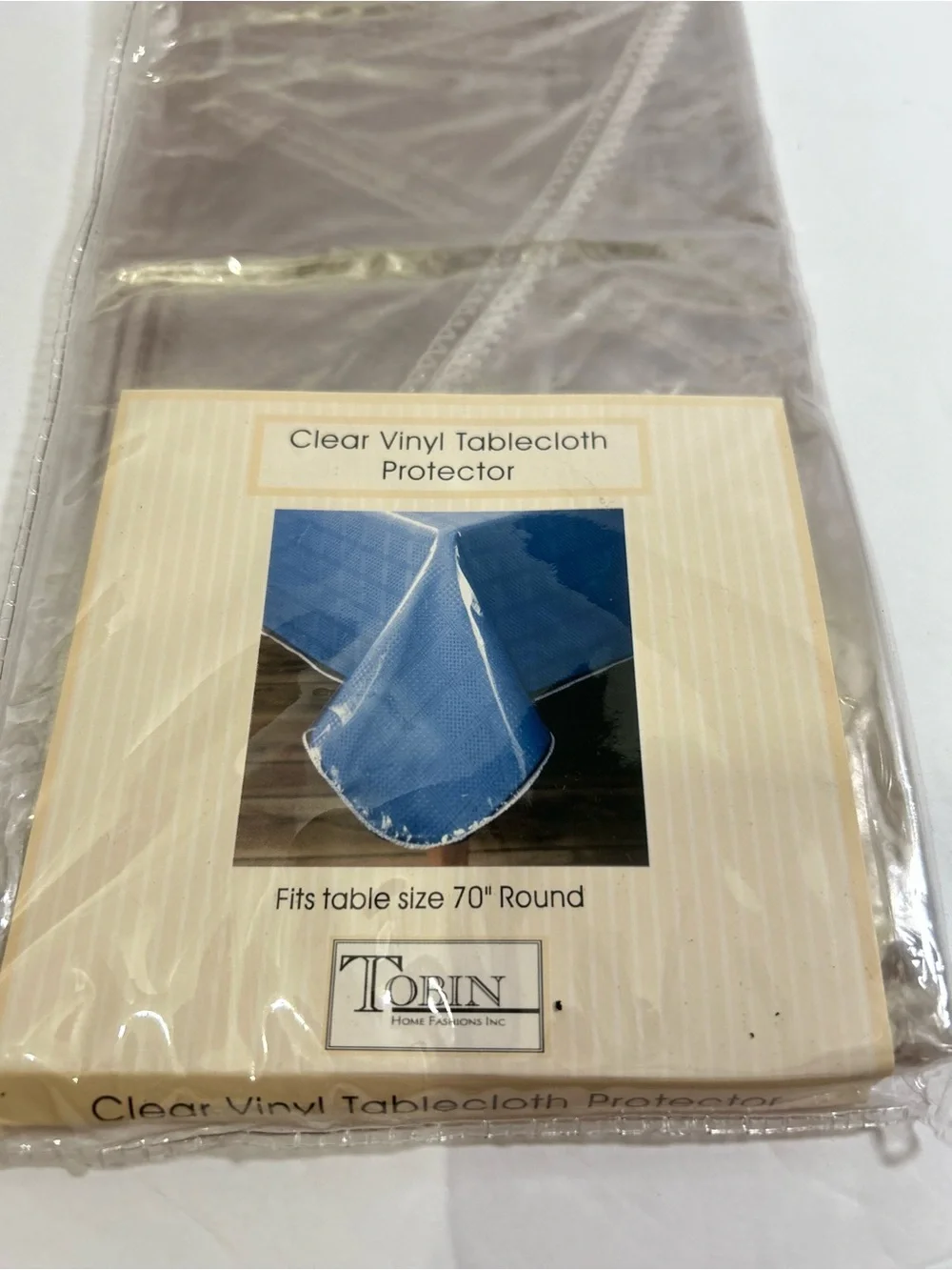 Clear Vinyl Tablecloth Protector Fits 70